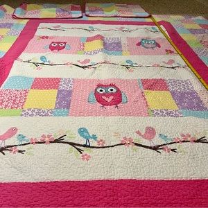 Quilt 7’3” x 6’10 With two pillow shams